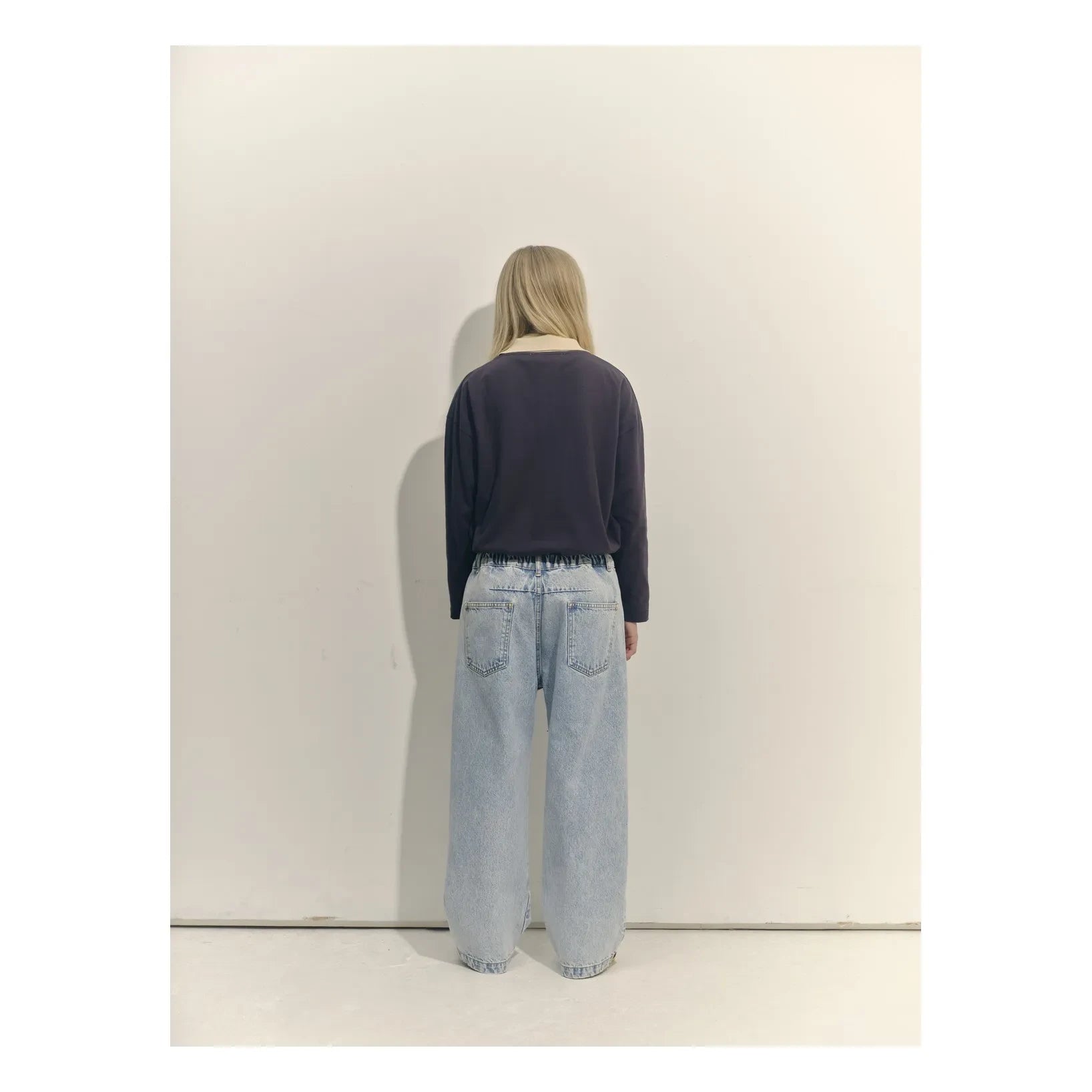 Main Story - Organik Pamuklu Geniş Paça Jean | Vintage mavi denim