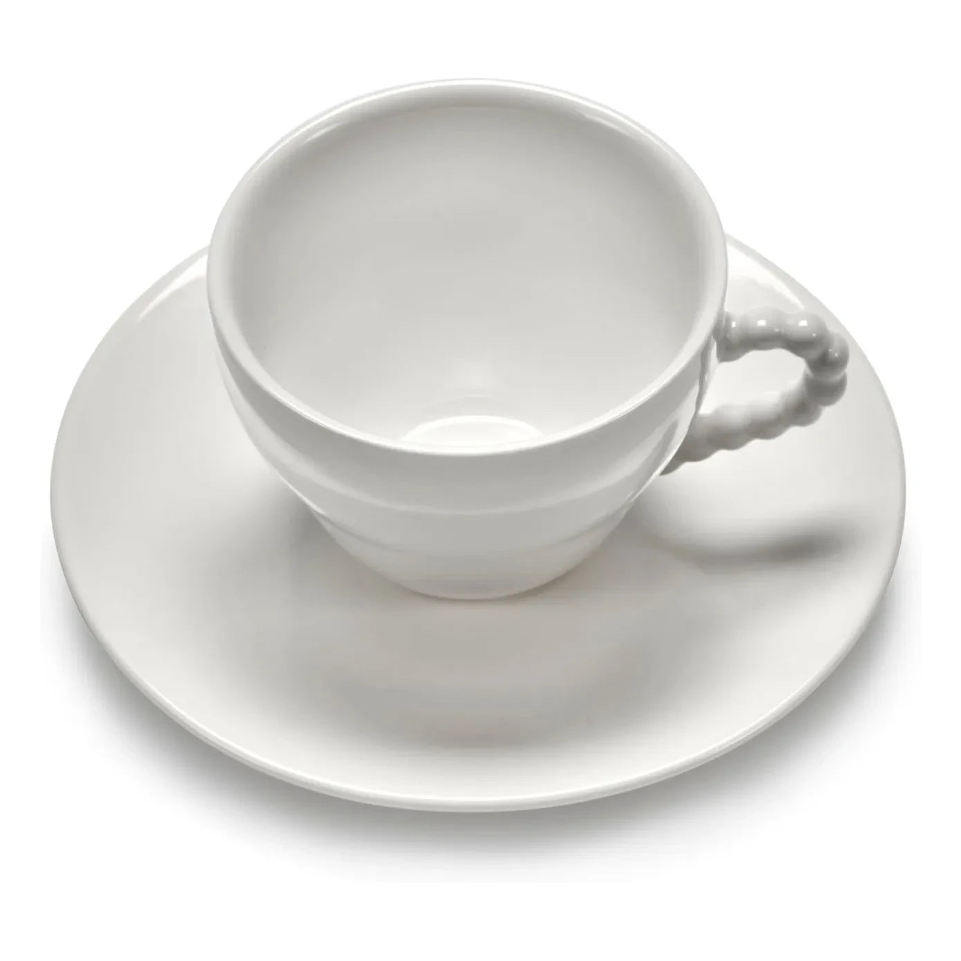 Serax - Perle Fine cups and saucers, Wouters & Hendrix - Set of 2 | White