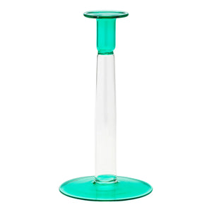 Anna + Nina - Sea Foam Glass Candle Holder | Green