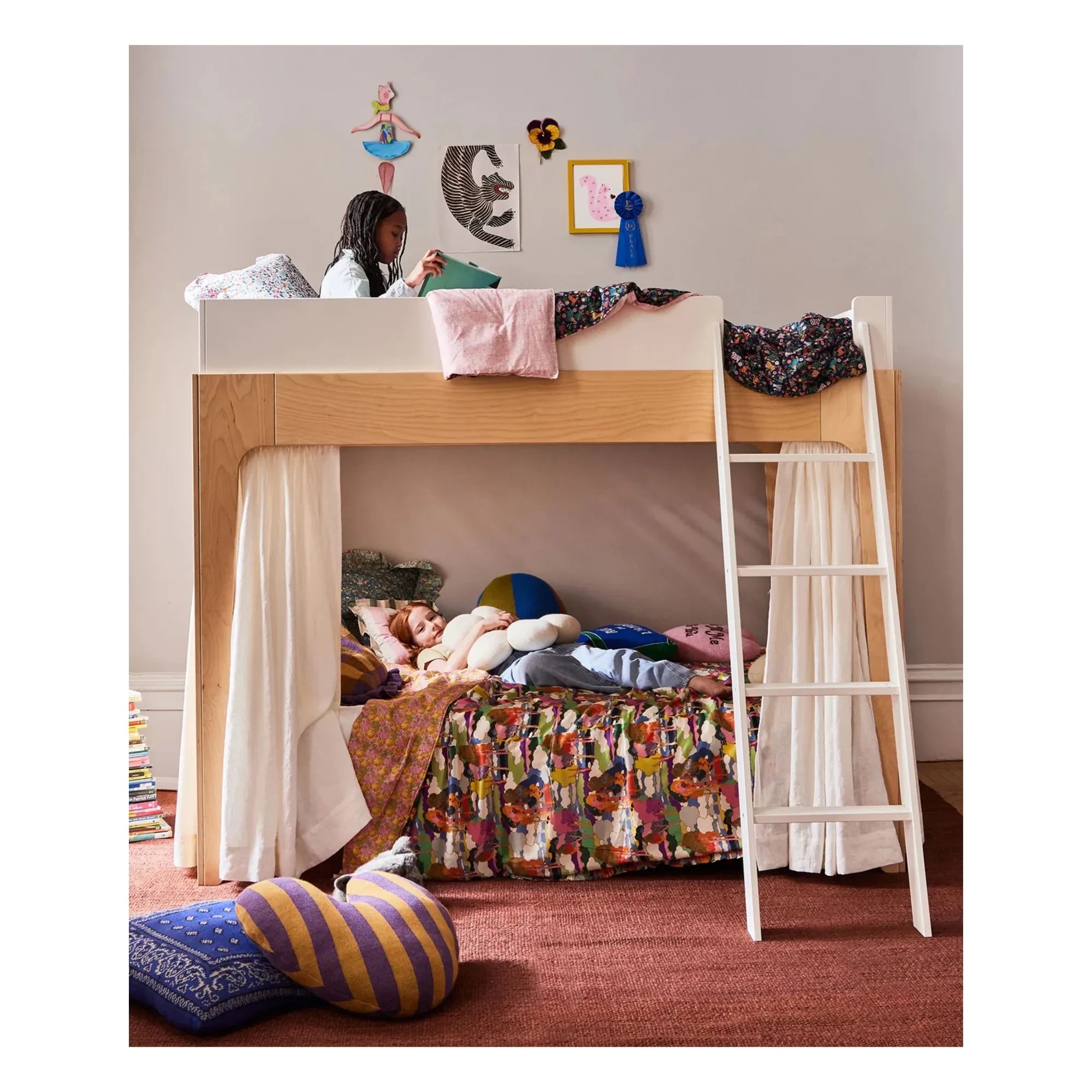 Oeuf NYC - Perch bed curtains | Ecru