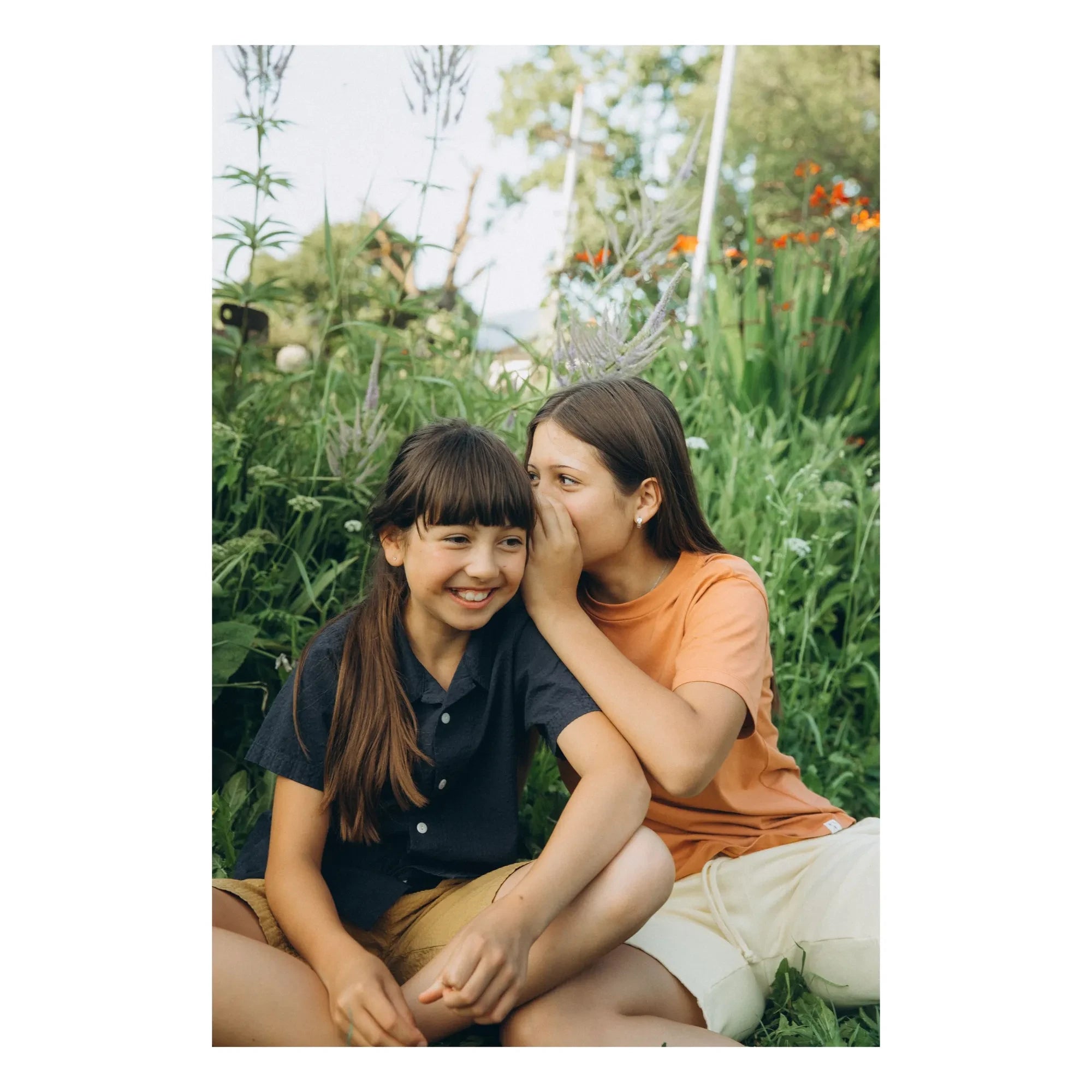 Matona - Plain Organic Cotton Shirt | Navy