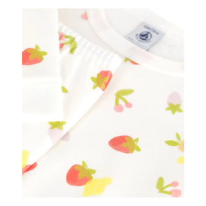 Petit Bateau - Meyveli Pijama | Beyaz