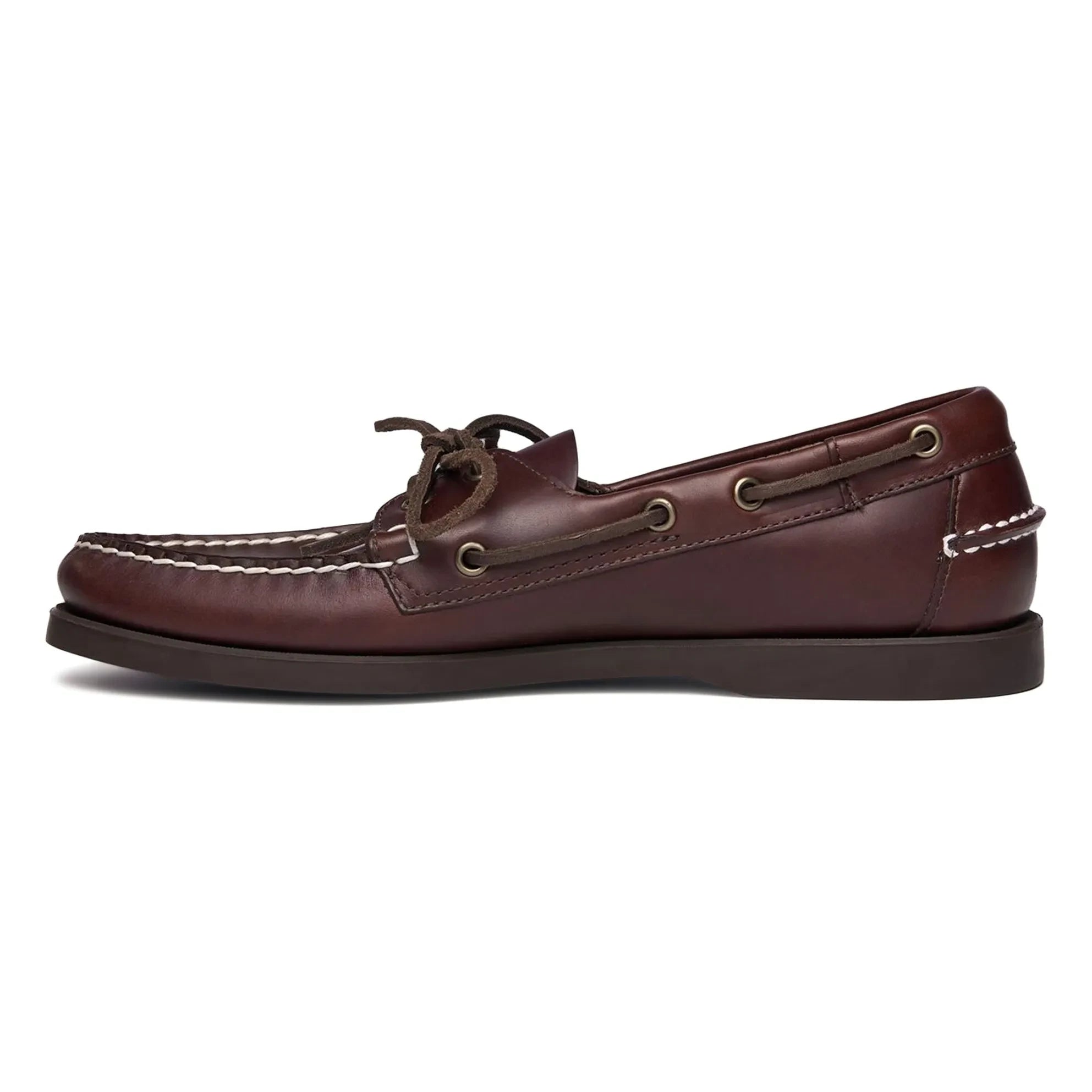 Sebago - Docksides Portland Waxed Loafers | Dark Brown