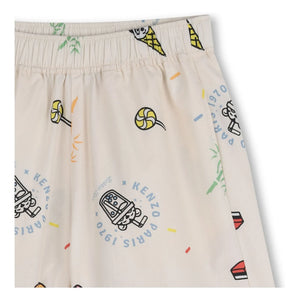 Kenzo - Happy Sweet Panda Bermuda Shorts | Ecru
