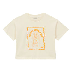 Arsène et Les Pipelettes - Madre Guadalupe organik pamuk T-shirt | Ecru