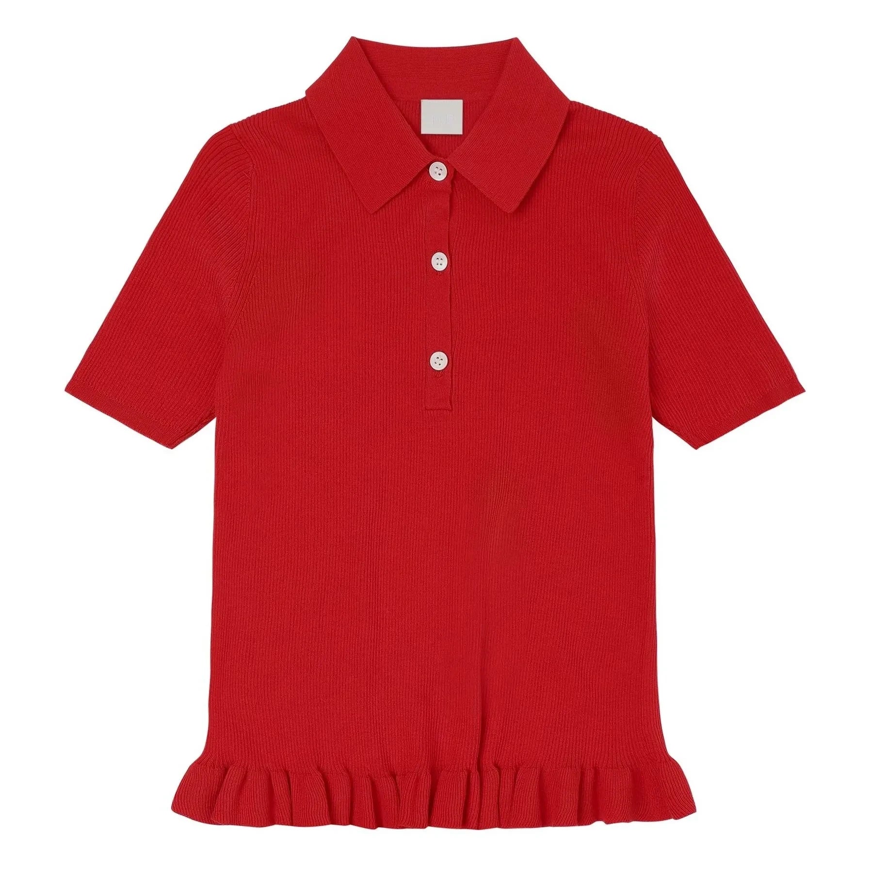 FUB - Polo Rib | Kırmızı
