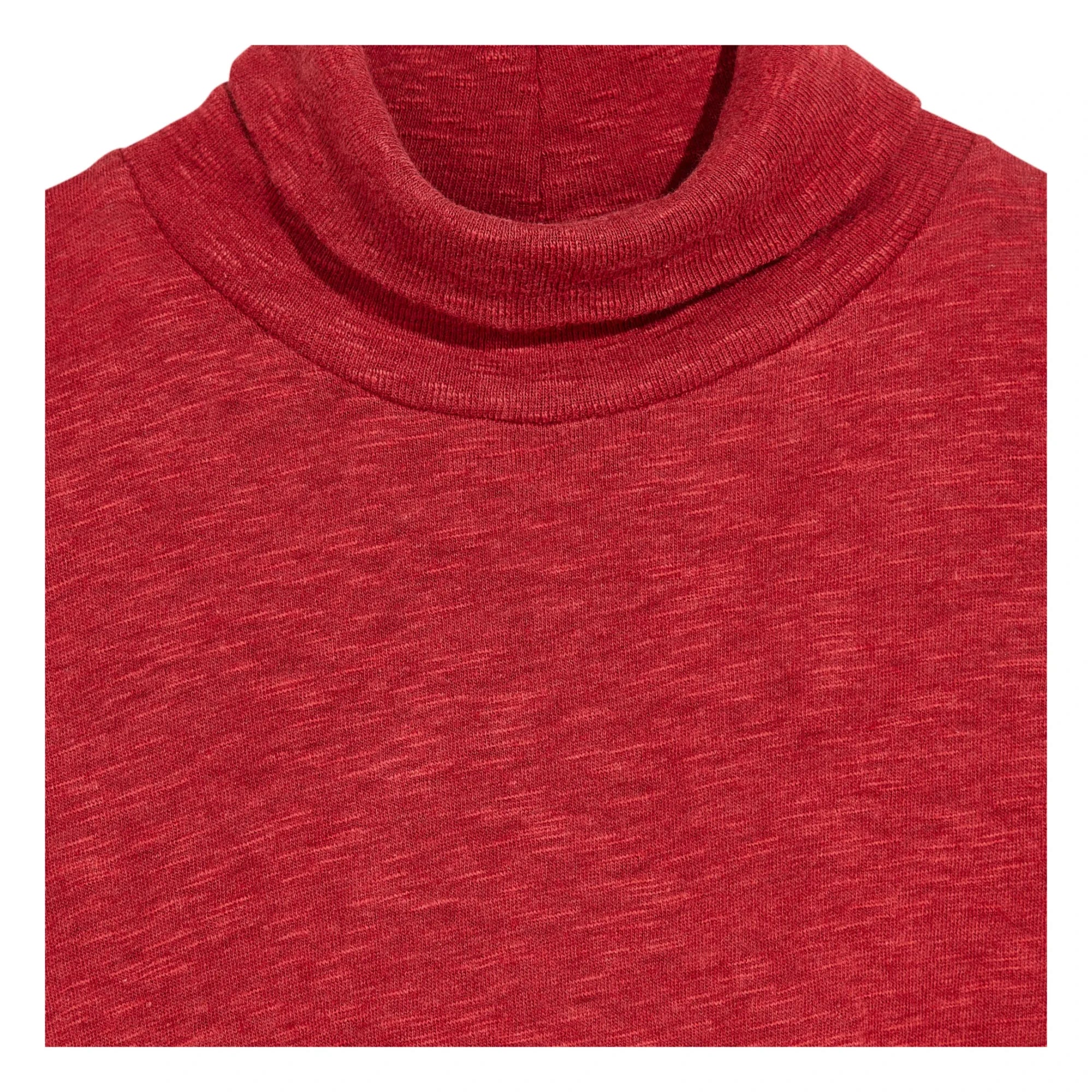 Bellerose - Mamie Ribbed Turtleneck Sweater | Cherry Red
