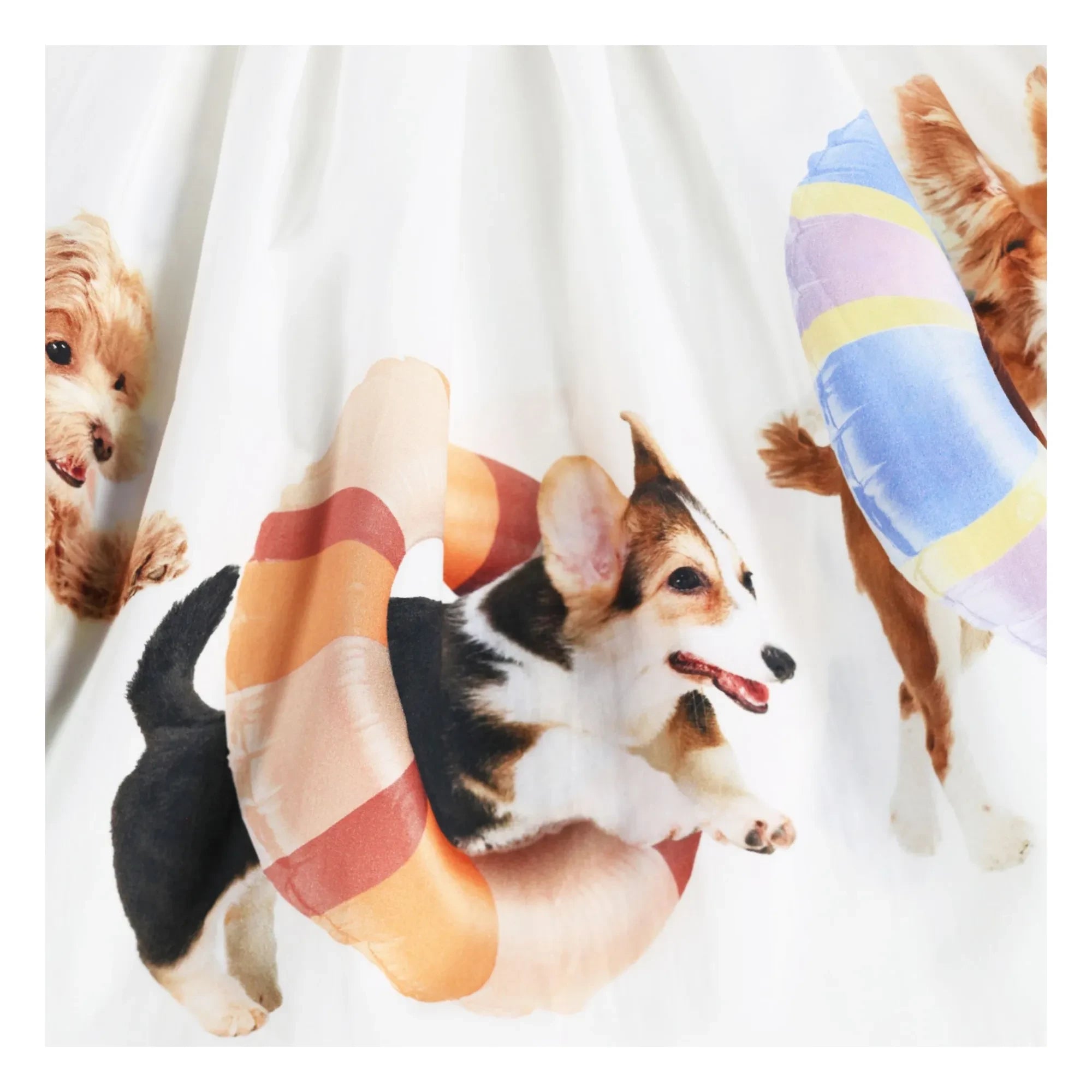 Molo - Cassandra Dogs Organic Cotton Dress | White