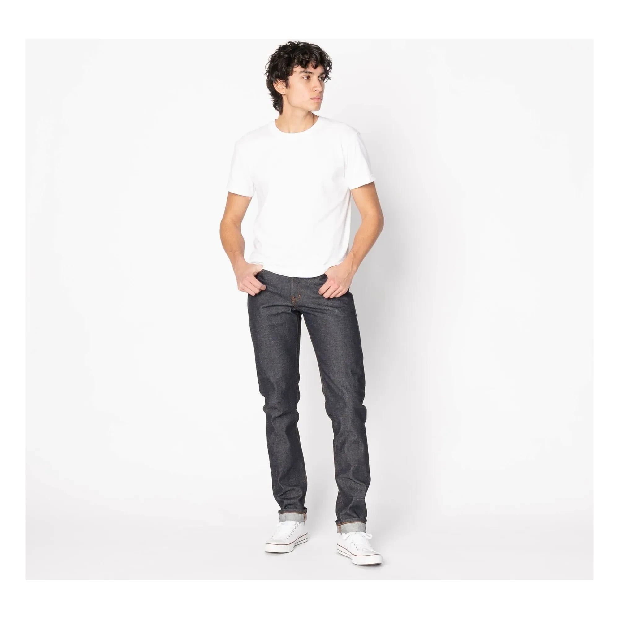 Naked & Famous - Super Guy Dia De Los Muertos Selvedge Denim Jeans | Indigo