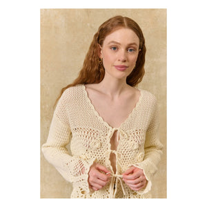 Louise Misha - Molya Cotton Cardigan | Cream