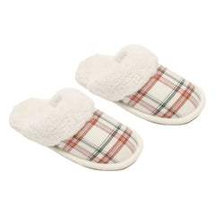 Rylee + Cru - Holiday Flannel Slippers | Ecru