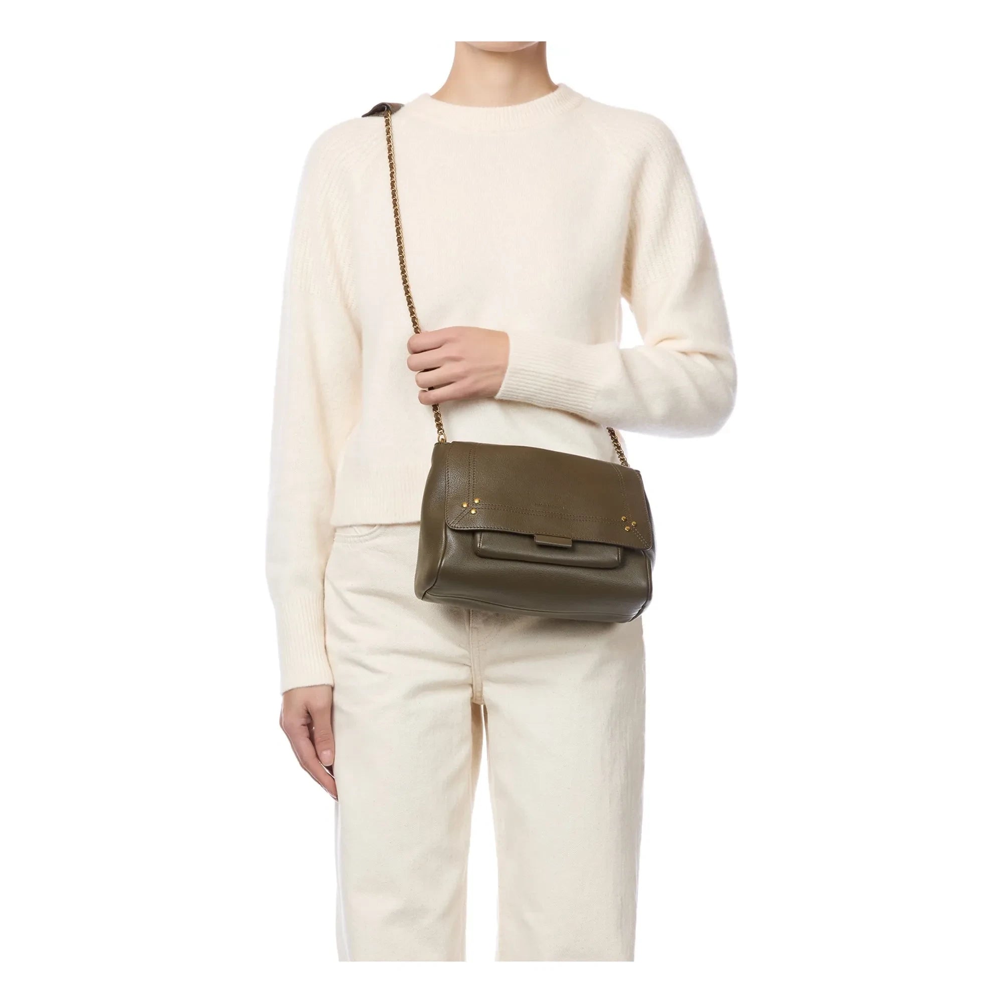 Jérôme Dreyfuss - Lulu M Bag Goat | Khaki