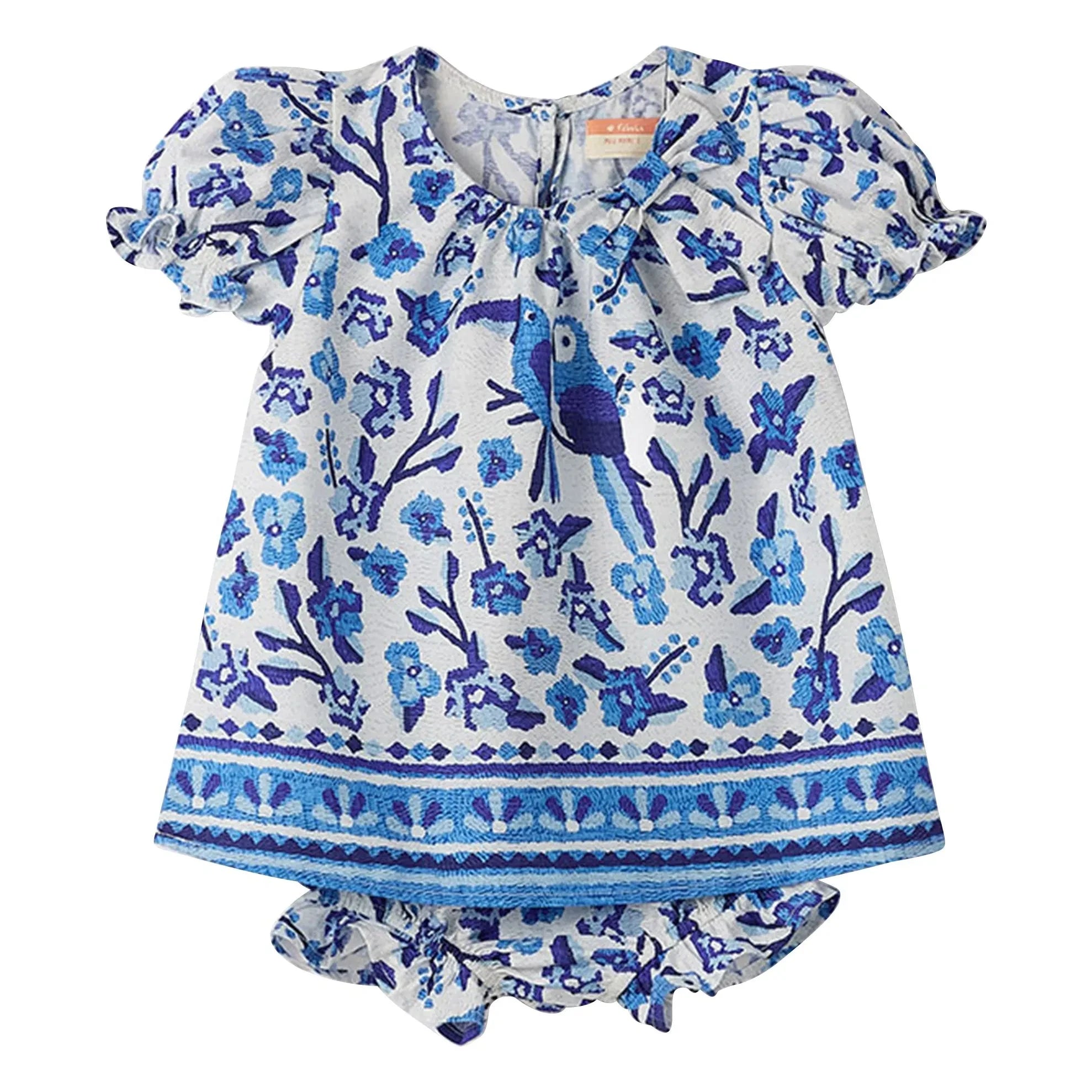 Fabula - Jardin de Fleurs Romper | Blue