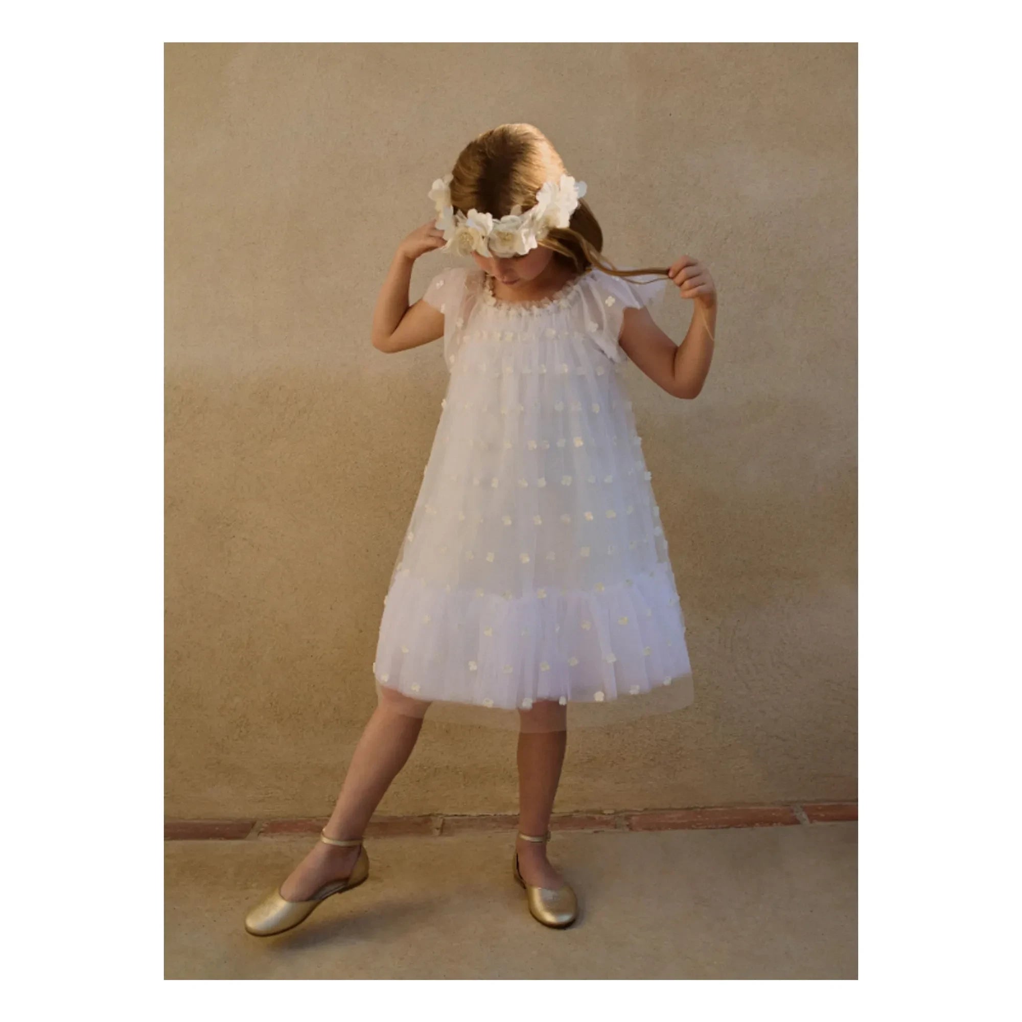 Bonpoint - Lisabeth Tulle Dress | White