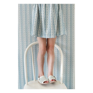 Soor Ploom - Eloise Striped Organic Cotton Apron Dress | Ecru