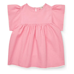 Copenhagen Colors - Organic Cotton Ruffle Blouse | Powder pink