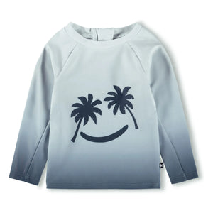 Molo - Nemo Palm Smile UV korumalı T-shirt Geri dönüştürülmüş lifler | Gri mavi