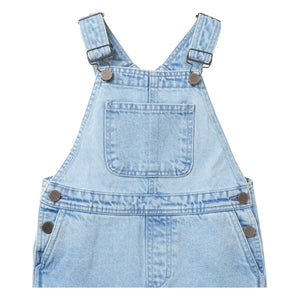 Wheat - Denim Marley Organic Cotton Overalls | Light Blue