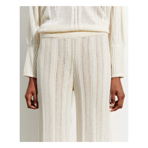 Bompard - Pointelle Cashmere and Silk Pants | Natural
