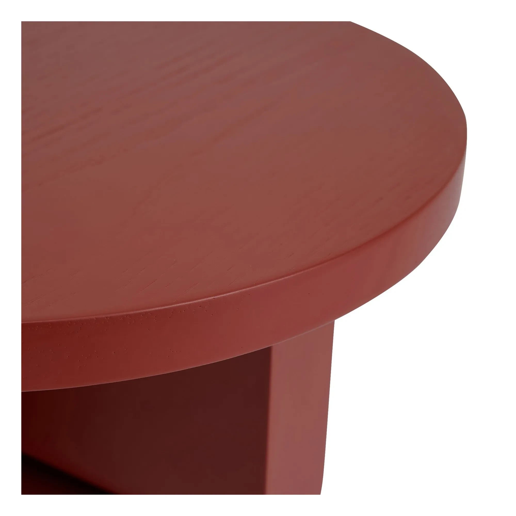 Nobodinoz - Noon Painted Wooden Side Table | Rouge Brun