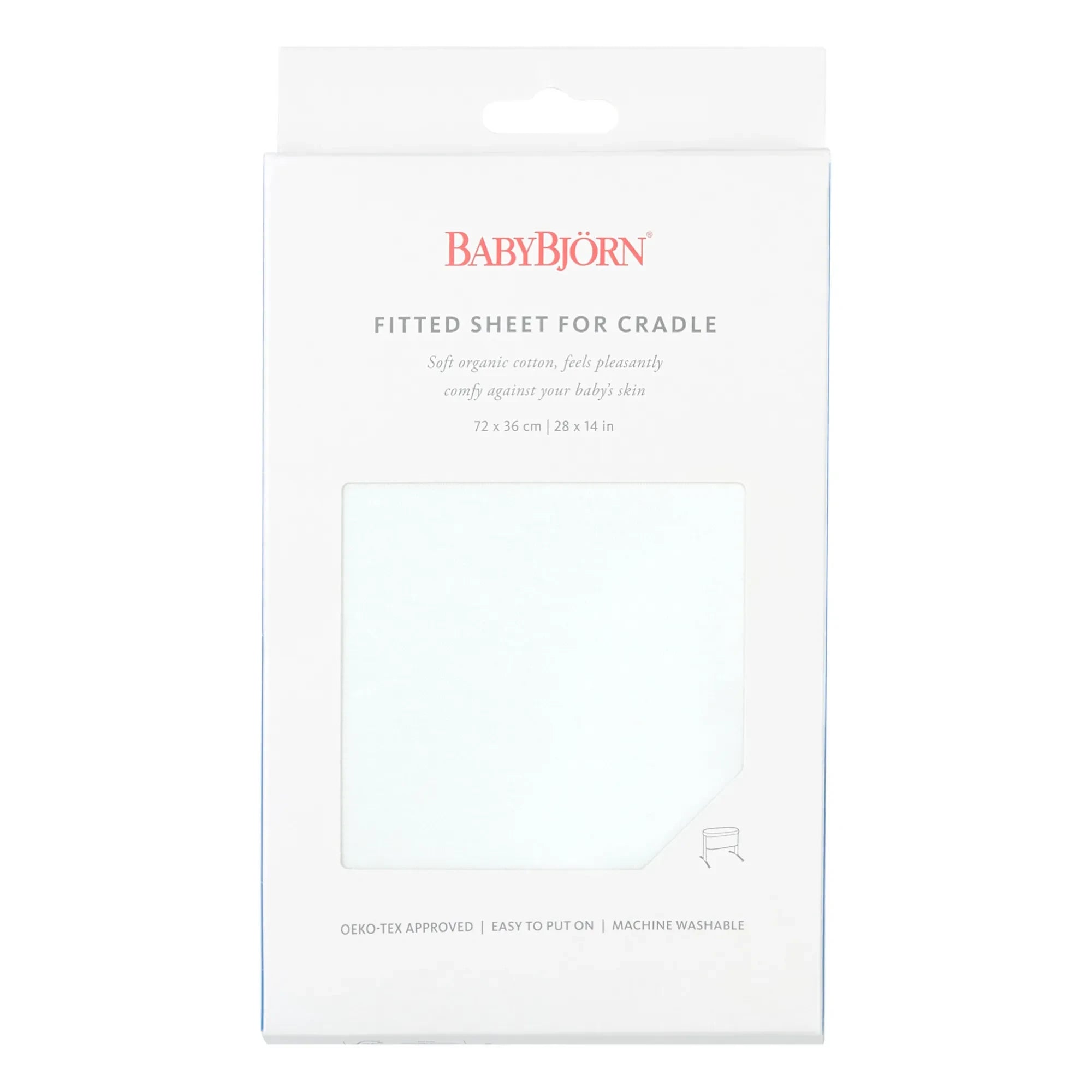 BabyBjörn - Fitted Crib Sheet | White