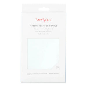 BabyBjörn - Fitted Crib Sheet | White