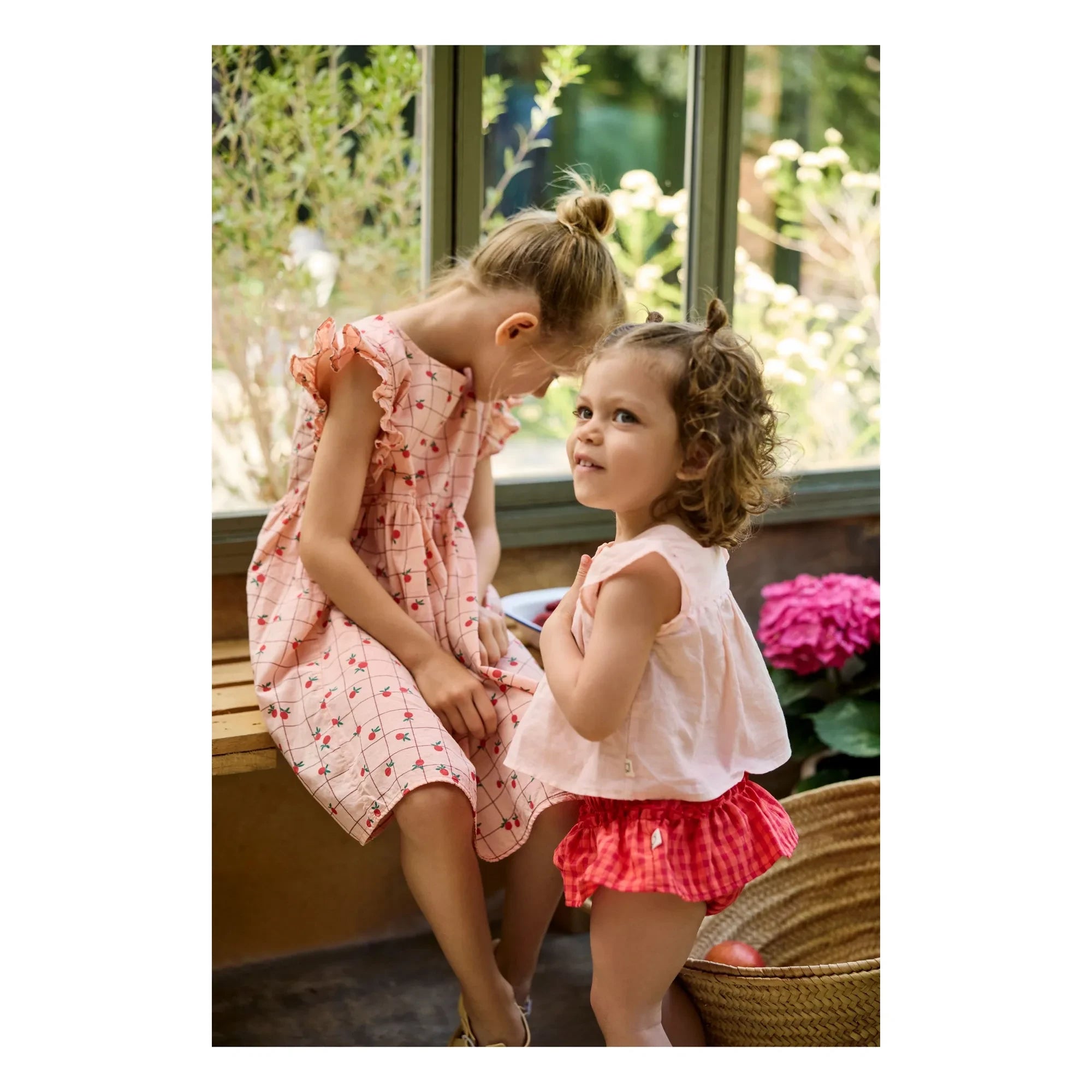 Cozmo - Coral Checkered Bloomer | Red