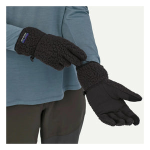 Patagonia - Retro Fleece Recycled Fiber Gloves | Black