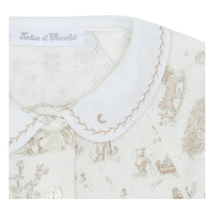 Tartine et Chocolat - Claudine Collar Pajamas Toys | Ecru