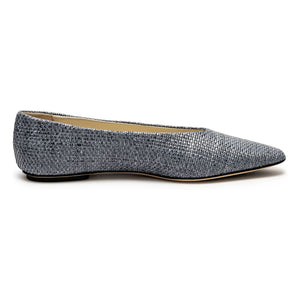 Odare - Blue Raphia Ballerinas Bilbao