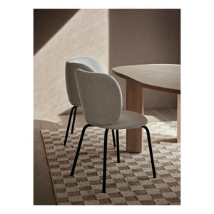 Ferm Living - Checkered Wool and Jute Rugs | Cream