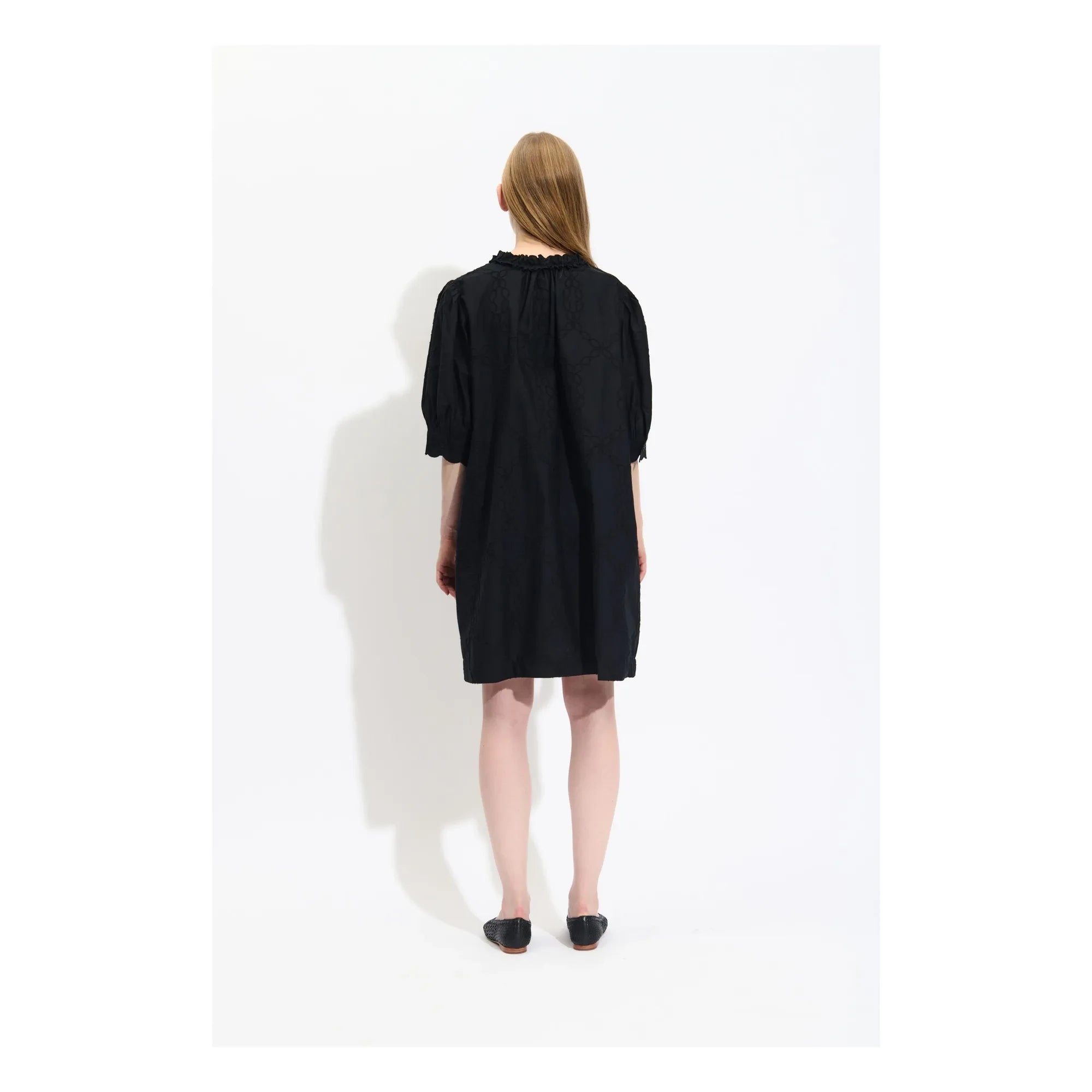 BELLEPIECE - Raffael Cotton Poplin Dress | Black