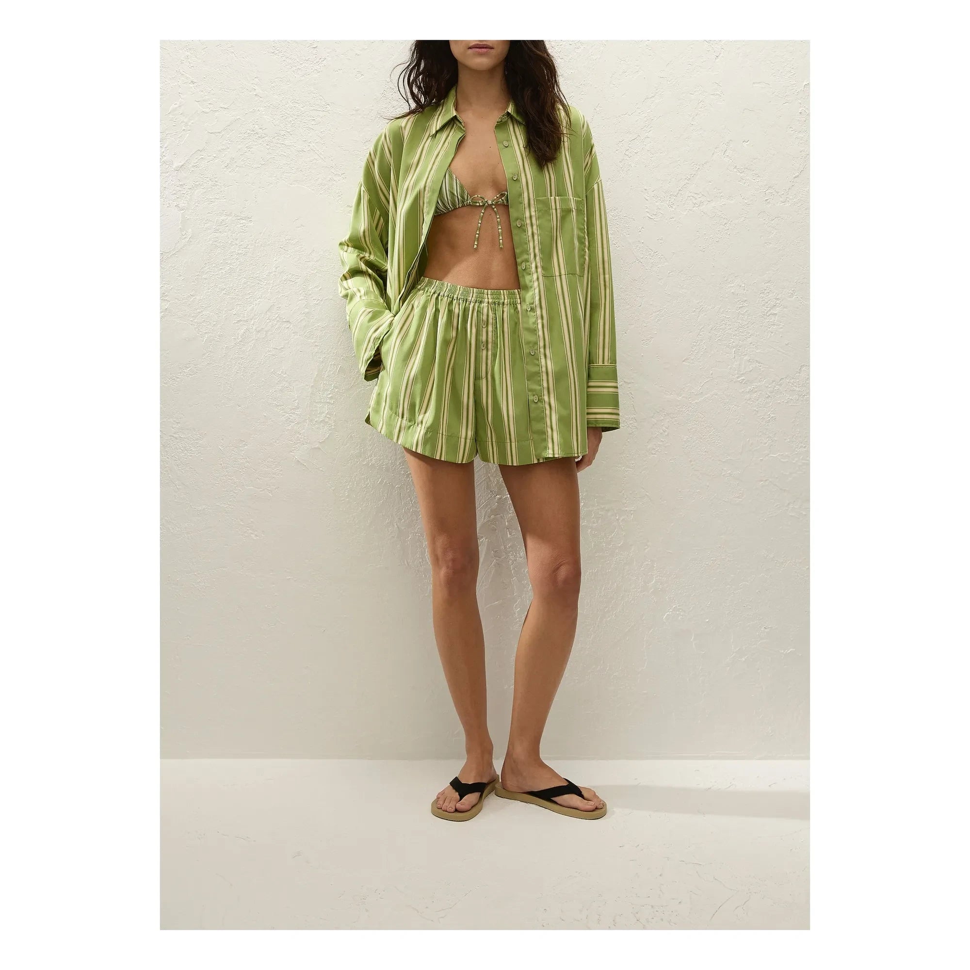 Faithfull the Brand - Clemente Striped Shirt | Green