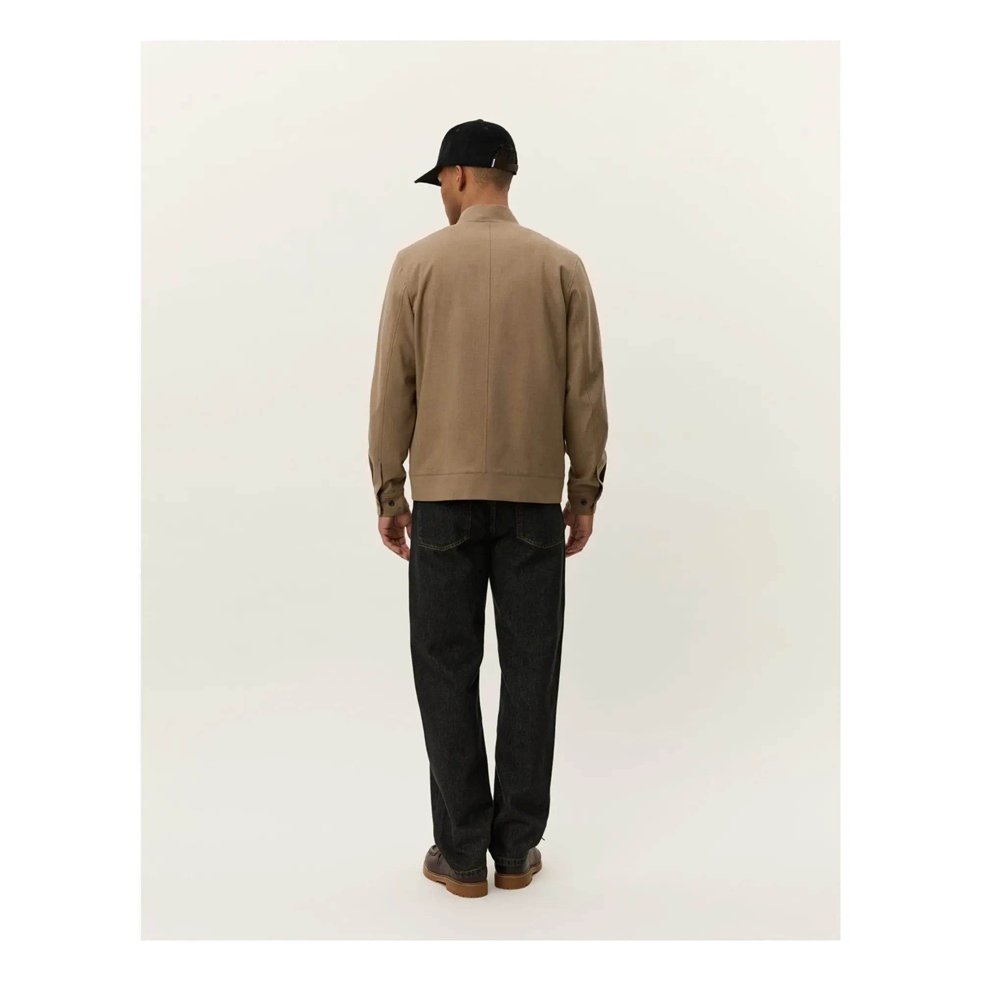 Les Deux - Como Textured Bomber Jacket | Brown