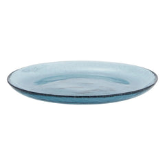 Madam Stoltz - Colorful Glass Plate | Blue