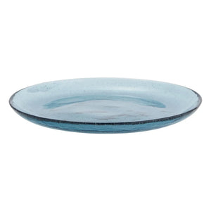 Madam Stoltz - Colorful Glass Plate | Blue