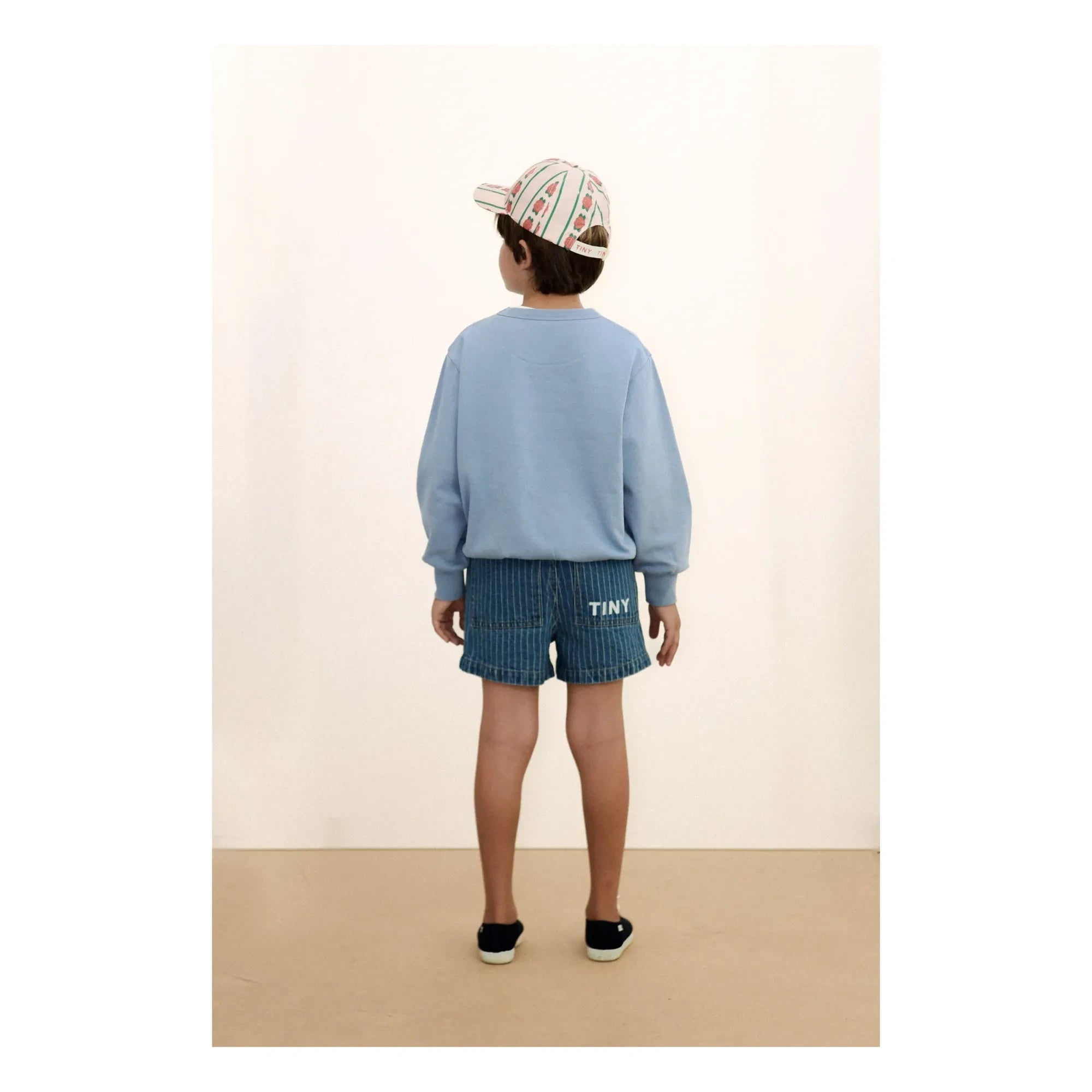 Tinycottons - Striped Denim Shorts | Blue