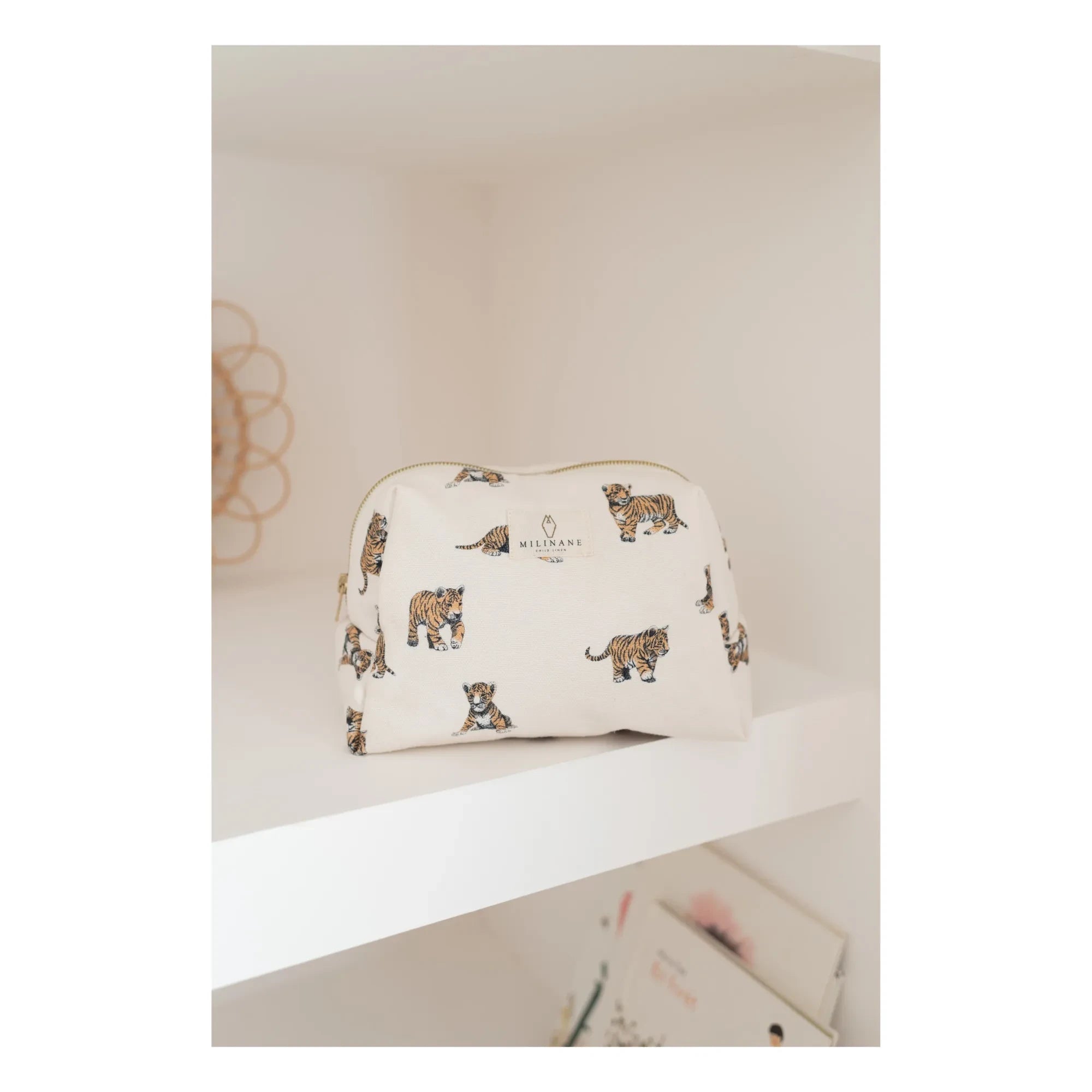 Milinane - Jade Green Care Bag | White