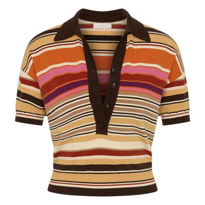 Faithfull the Brand - Polo Sand Stripes | Beige