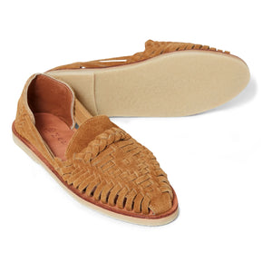 Mapache - Alegre Suede Sandals | Caramel