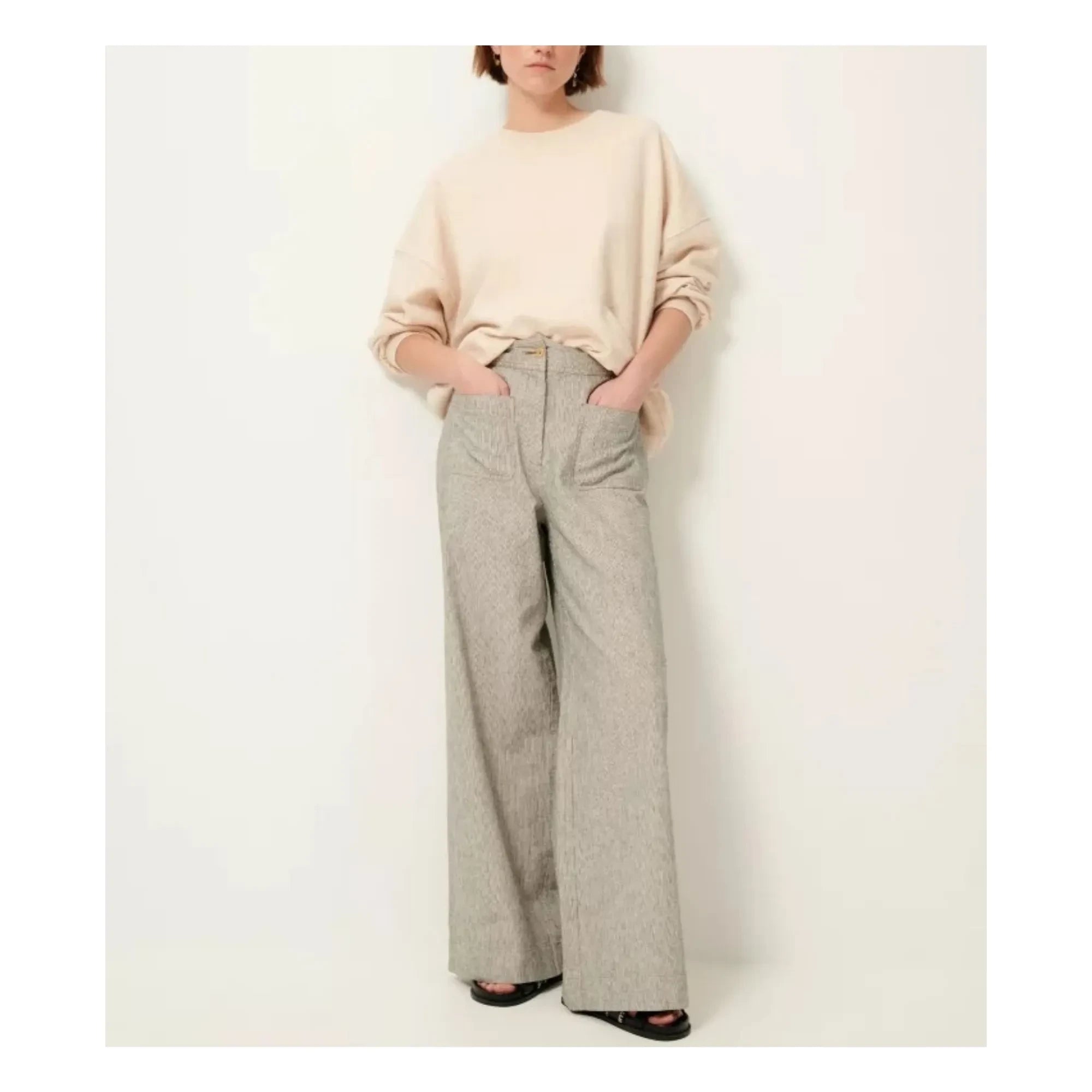 Sessùn - Oversized Chebbi Sweatshirt | Ecru