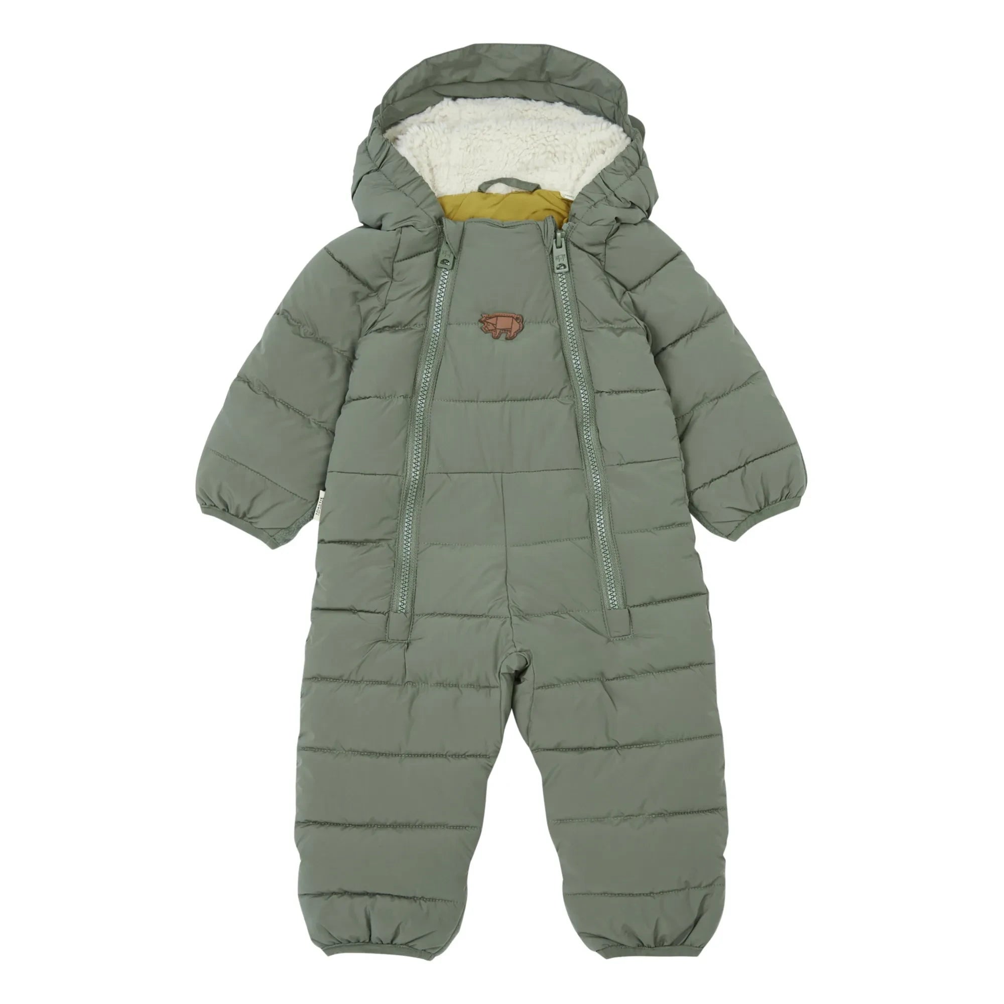 Töastie - Recycled Faux Fur Baby Snow Suit | Sage
