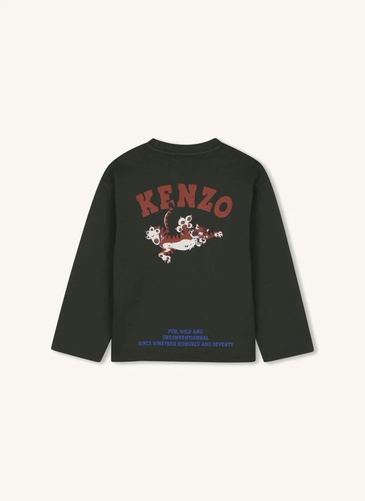 Kenzo - K Logolu Tişört | Kömür grisi