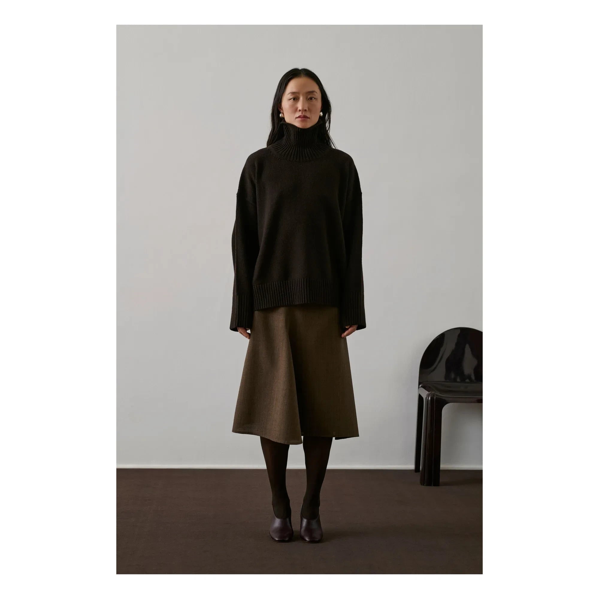Soeur - William Merino Wool Sweater | Chocolate