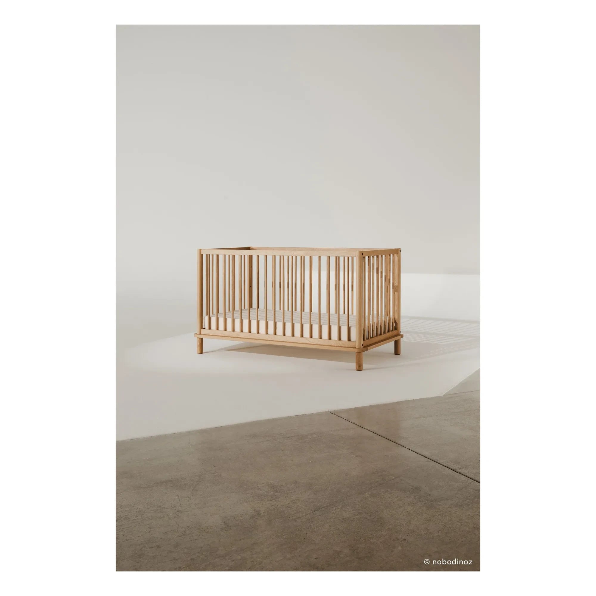 Nobodinoz - Latitude 70x140 Baby Bed | Oak