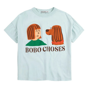 Bobo Choses - Friends T-shirt Organik pamuk | Açık mavi