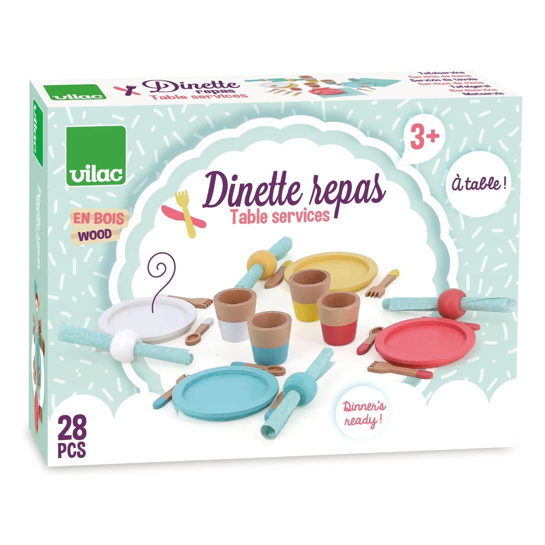 Vilac - Wooden dinner set
