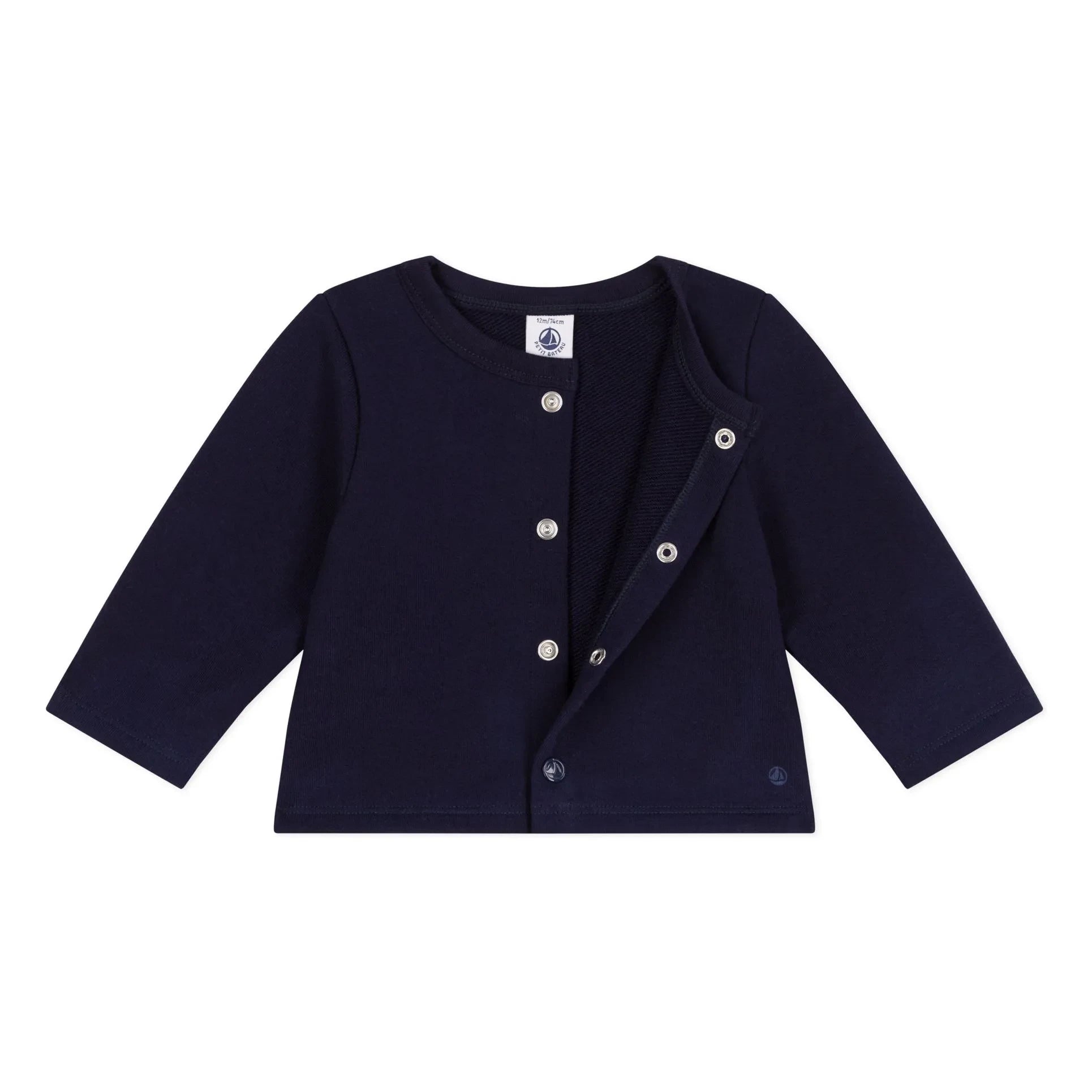 Petit Bateau - Organic Cotton Cardigan | Night Blue
