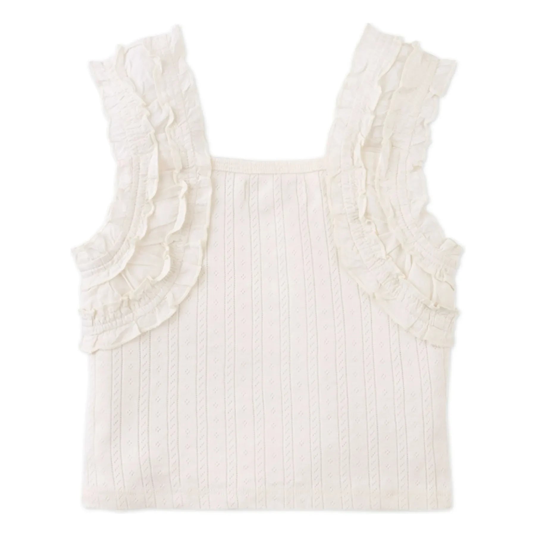 Gingersnaps - Sandra Gathered Top | Ecru