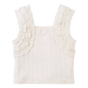 Gingersnaps - Sandra Gathered Top | Ecru